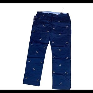 Ralph Lauren men’s embroidered dog chino pants